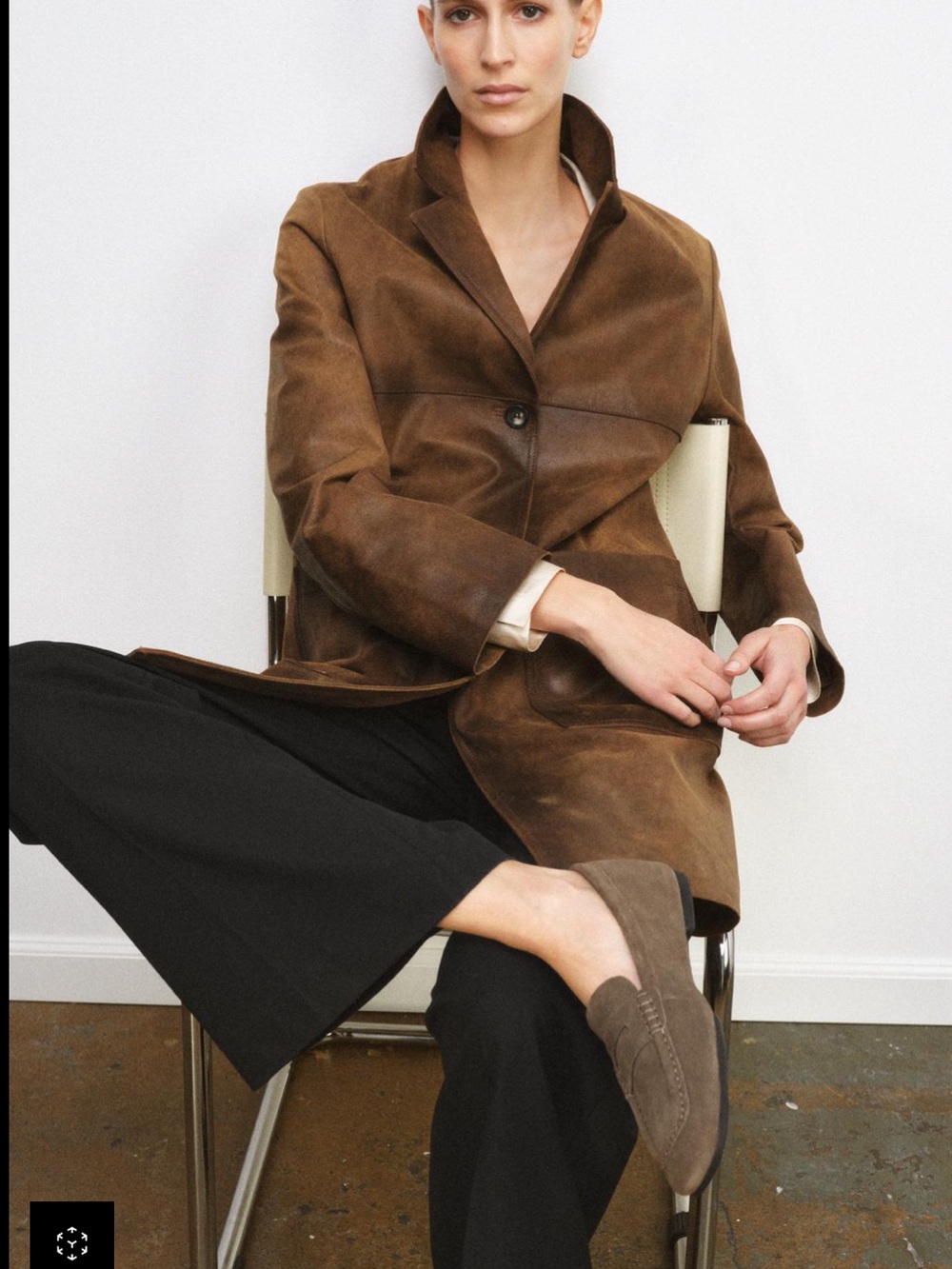 Woman Only Taupe Suede Slip-On Loafers